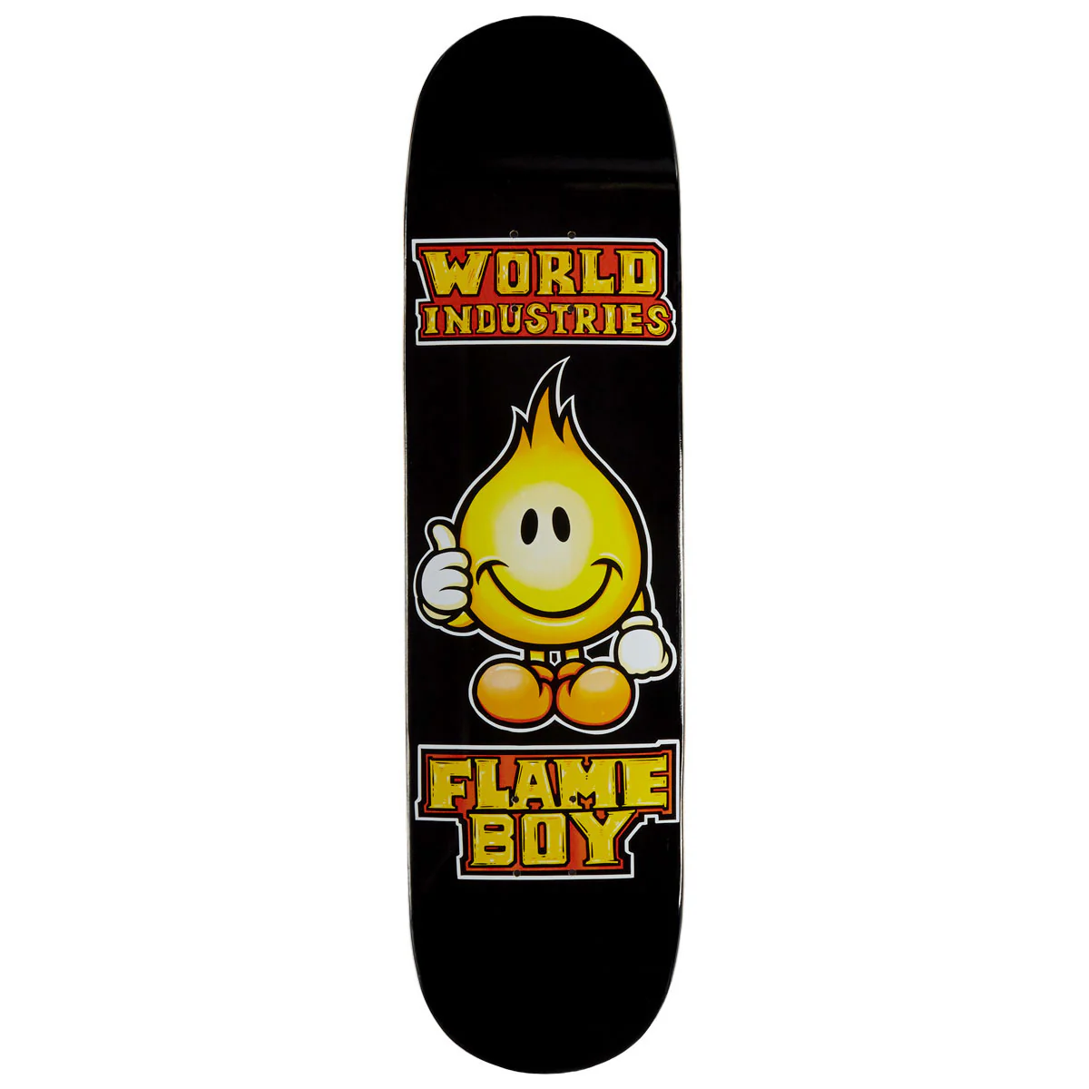 World Industries Solid Gold Flame Boy Skateboard Deck - 8.10"