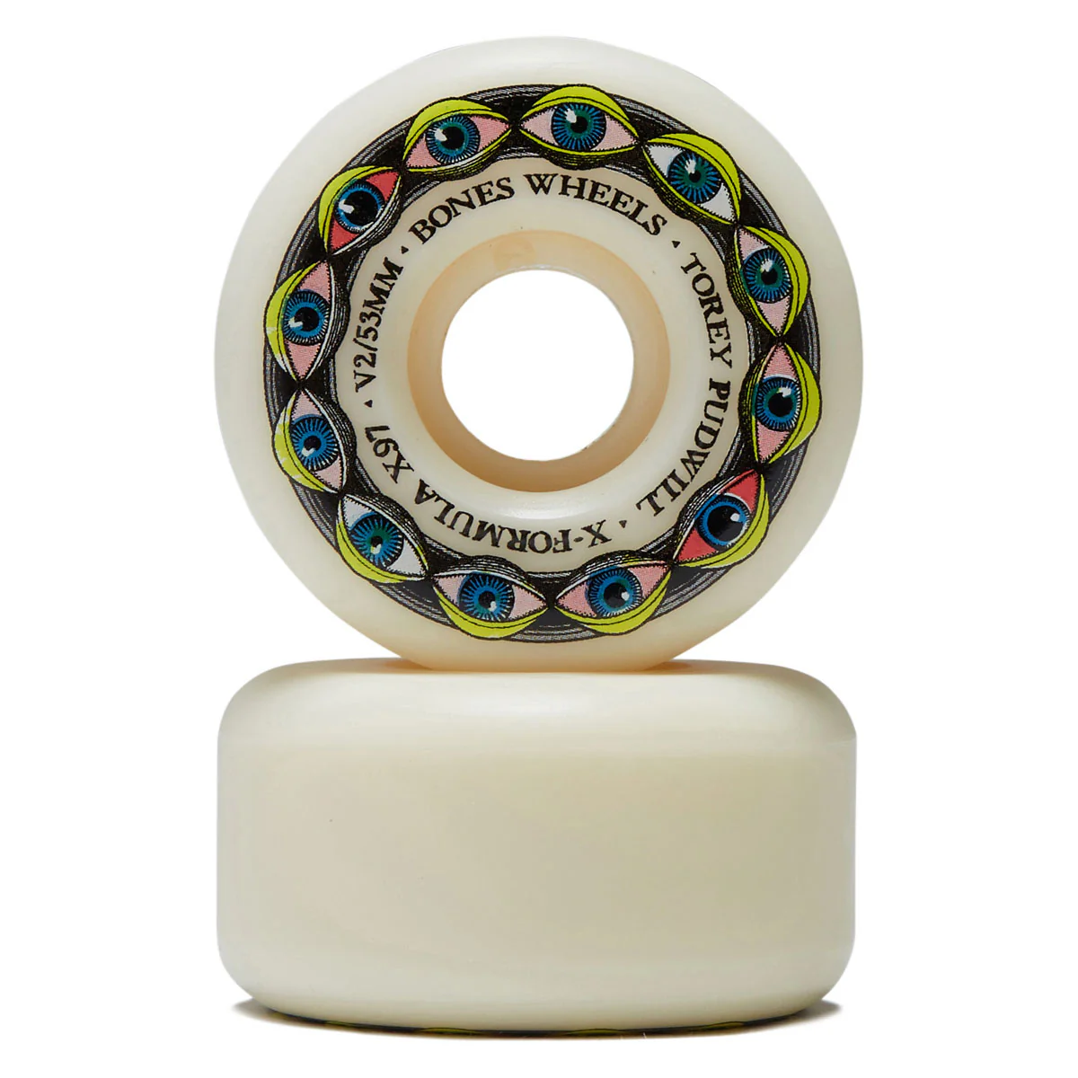 X-Formula Torey Pudwill Frying Eyes 97a V2 Locks Skateboard Wheels - 53mm - Image 2