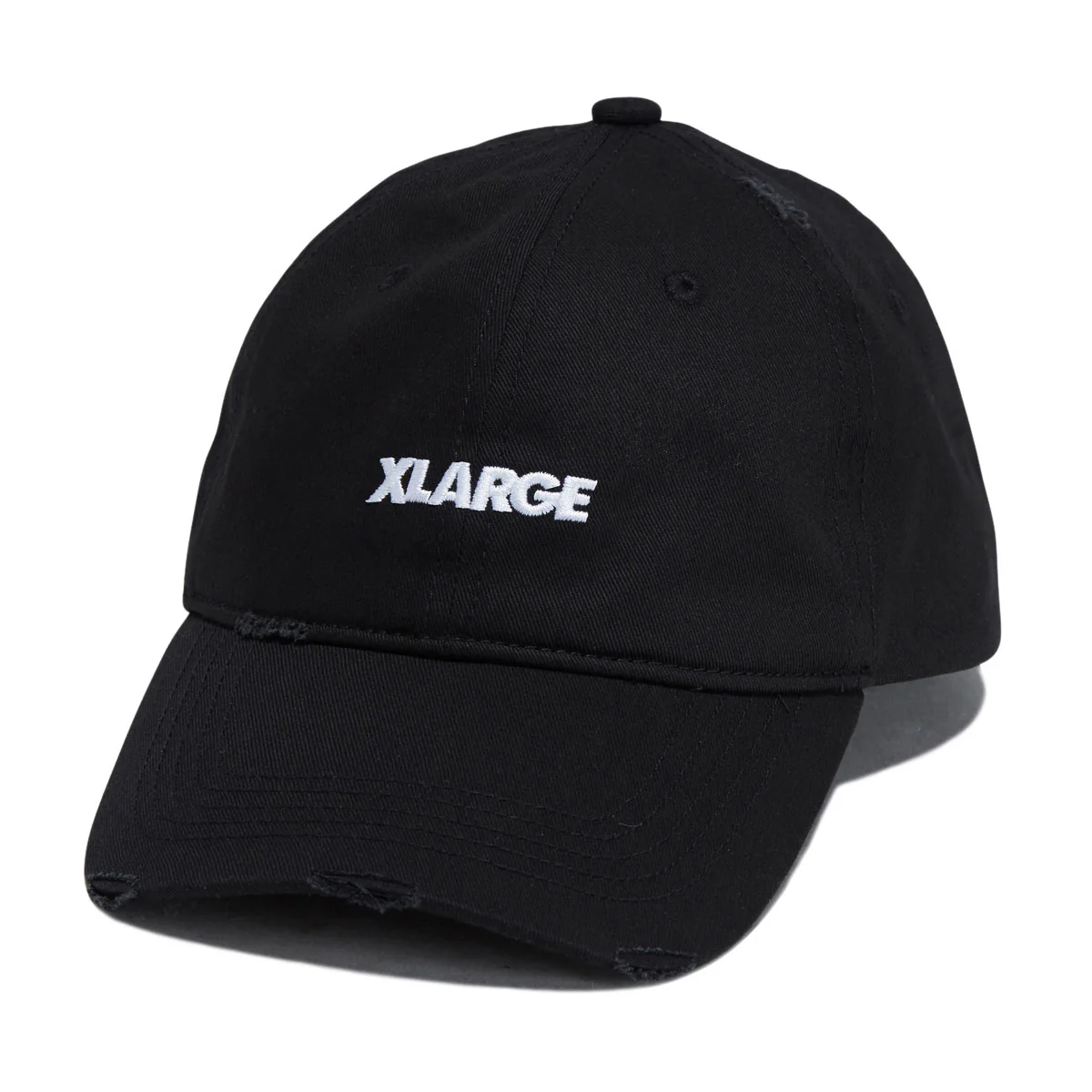 XLarge Label Brand 6 Panel Hat - Black
