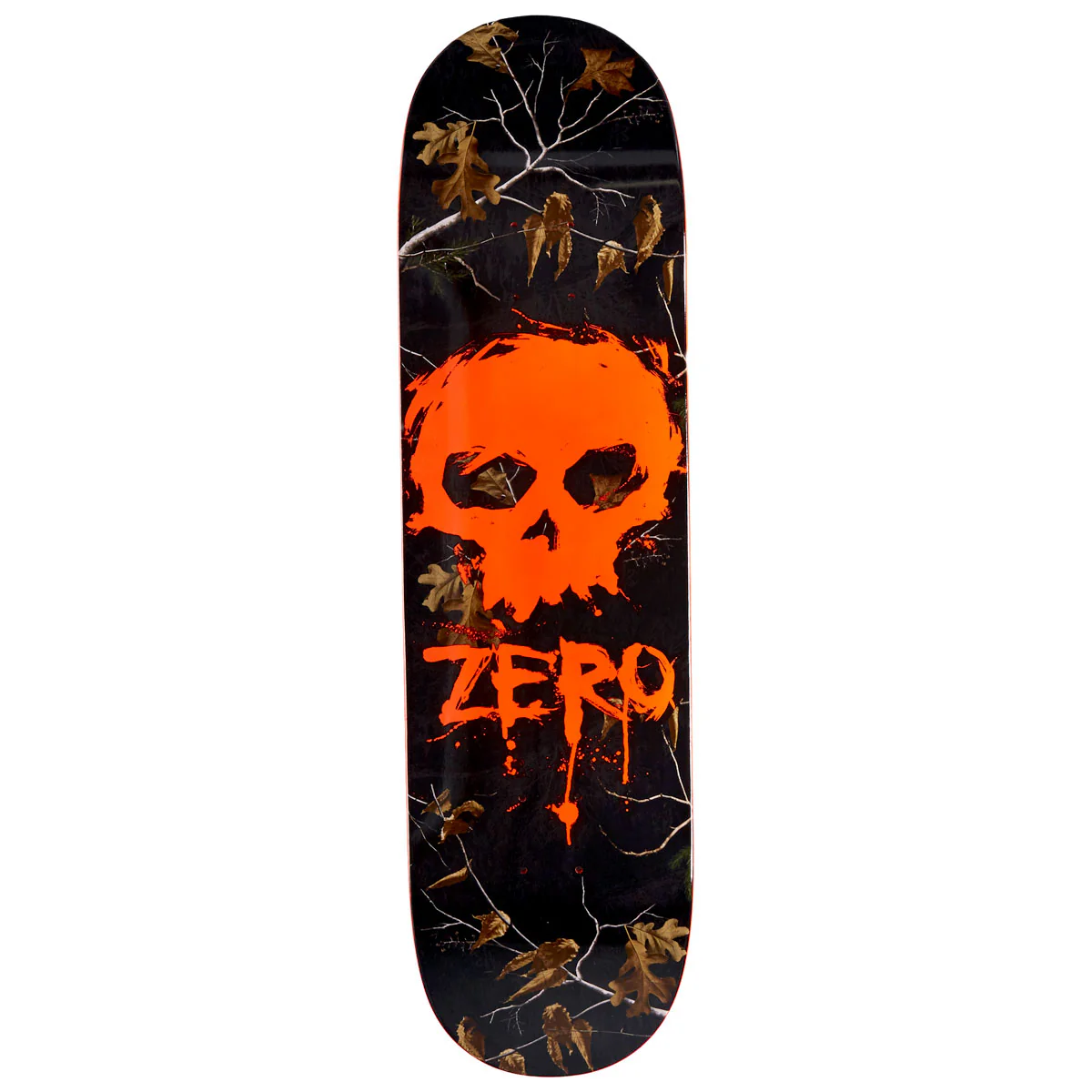 Zero x Realtree Blood Skull Skateboard Deck - Orange - 8.50"